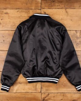 Baltimore Ravens 80’s Bomber Black Satin Jacket