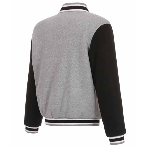 Baltimore Ravens Black and Gray Varsity Wool Jacket - Image 2