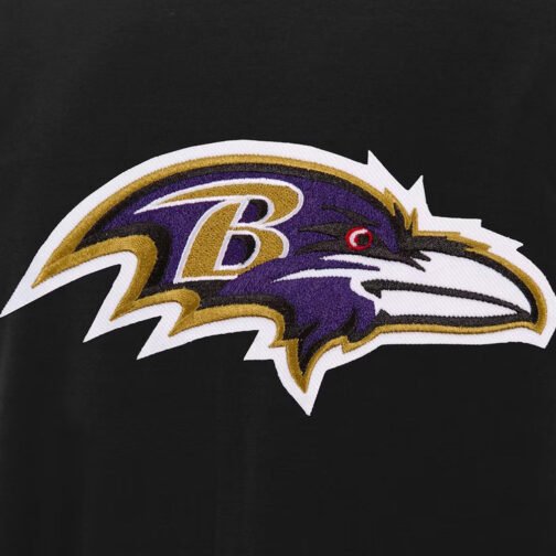 Baltimore Ravens Black and White Varsity Jacket - Image 3