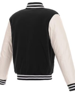 Baltimore Ravens Black and White Varsity Jacket