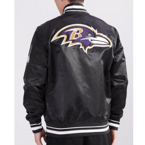 Baltimore Ravens Mashup Classic Rib Satin Jacket - Image 2