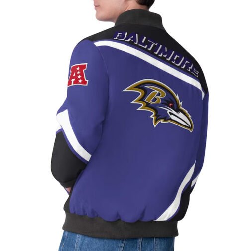 Baltimore Ravens Maximum Racing Purple Jacket - Image 2