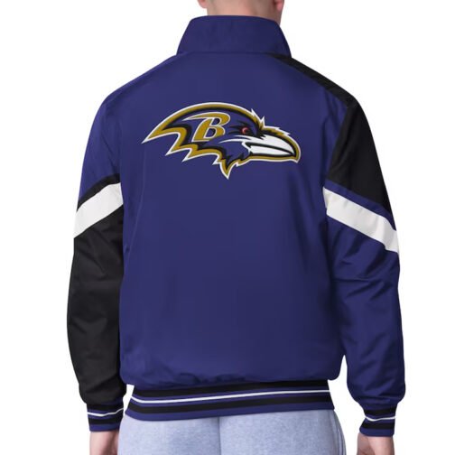 Baltimore Ravens Strong Arm Purple Full-Zip Jacket - Image 2