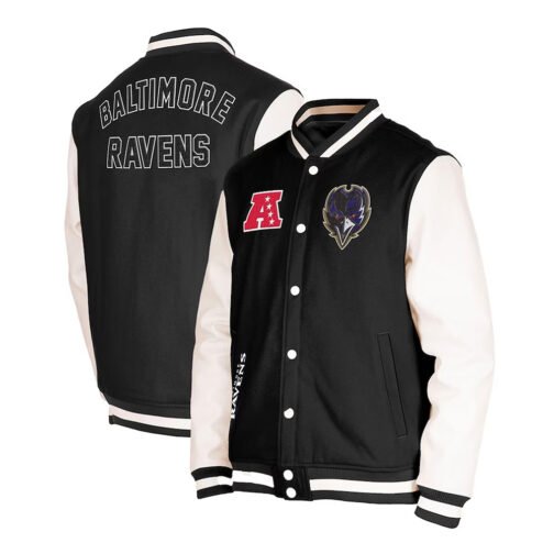 Baltimore Ravens Third Down Varsity Jacket - Image 5