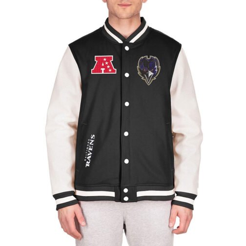 Baltimore Ravens Third Down Varsity Jacket - Image 3