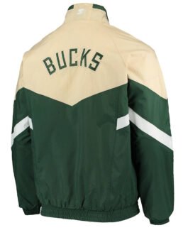 Bank Shot Oxford Milwaukee Bucks Green/Cream Jacket