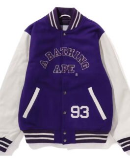 Giant Ape Head Bape Varsity Jacket
