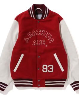 Giant Ape Head Bape Varsity Jacket