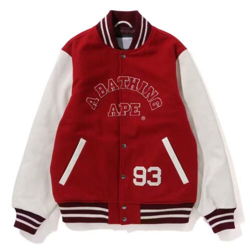 Giant Ape Head Bape Varsity Jacket