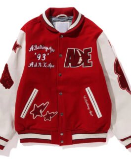 Multi Motif Bape Varsity Jacket