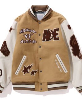 Multi Motif Bape Varsity Jacket
