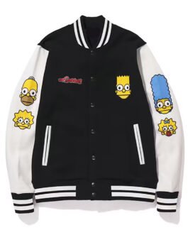 Bape Simpsons Baby Milo Varsity Jacket
