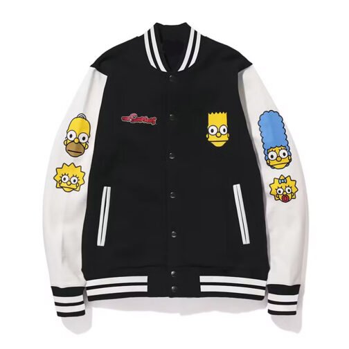 Bape Simpsons Baby Milo Varsity Jacket - Image 2