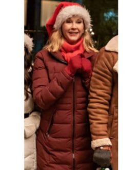 Love Hard Rebecca Staab Maroon Coat