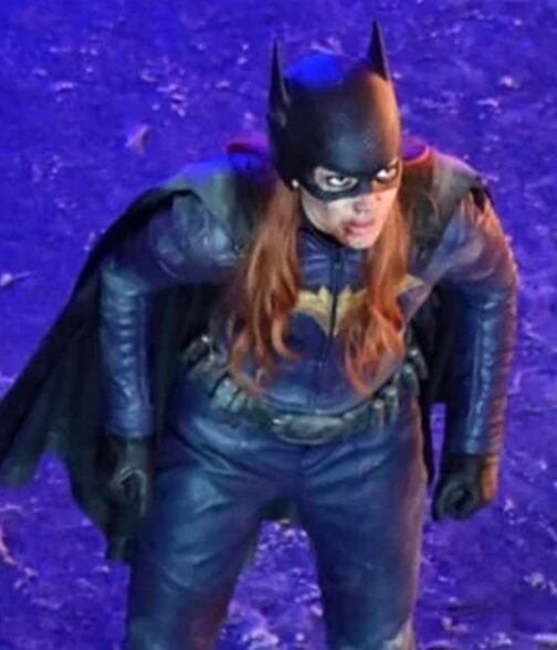 Batgirl Leslie Grace Blue Leather Jacket - Image 4