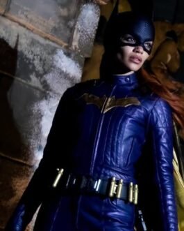 Batgirl Leslie Grace Blue Leather Jacket