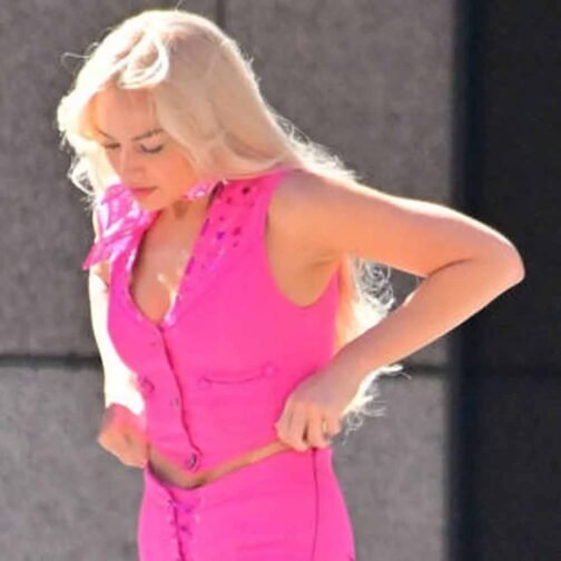 Barbie Margot Robbie Cotton Pink Vest - Image 14