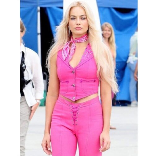 Barbie Margot Robbie Cotton Pink Vest - Image 7