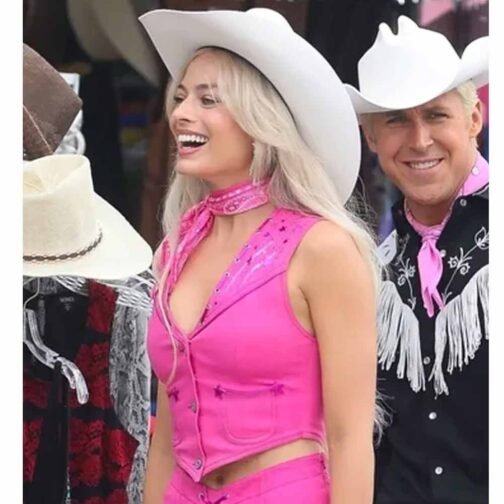 Barbie Margot Robbie Cotton Pink Vest - Image 19