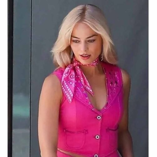 Barbie Margot Robbie Cotton Pink Vest - Image 20