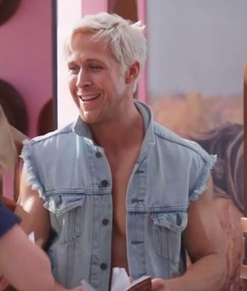 Ryan Gosling Barbie Blue Denim Vest - Image 10