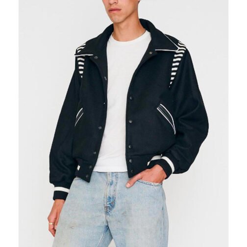 Bare Knuckles Western Varsity Wool Jacket - Image 9