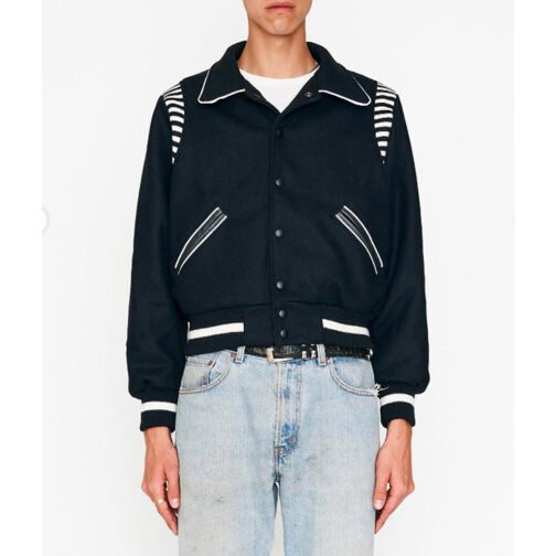 Bare Knuckles Western Varsity Wool Jacket - Image 3