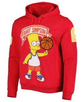 Bart Simpson Red Pullover Hoodie