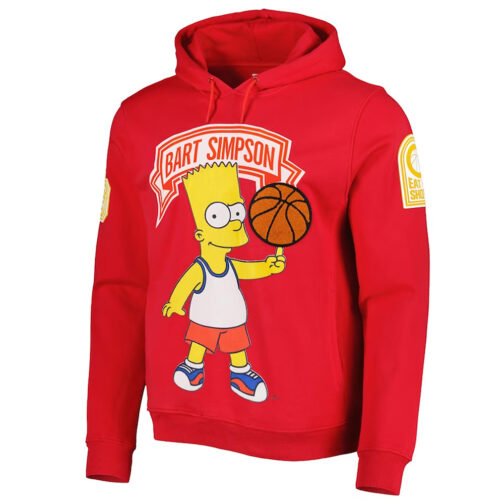 Bart Simpson Red Pullover Hoodie