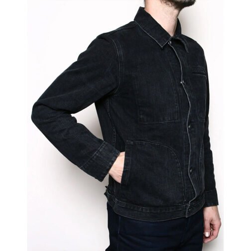 Based on a True Story Tom Bateman Black Denim Jacket - Image 4