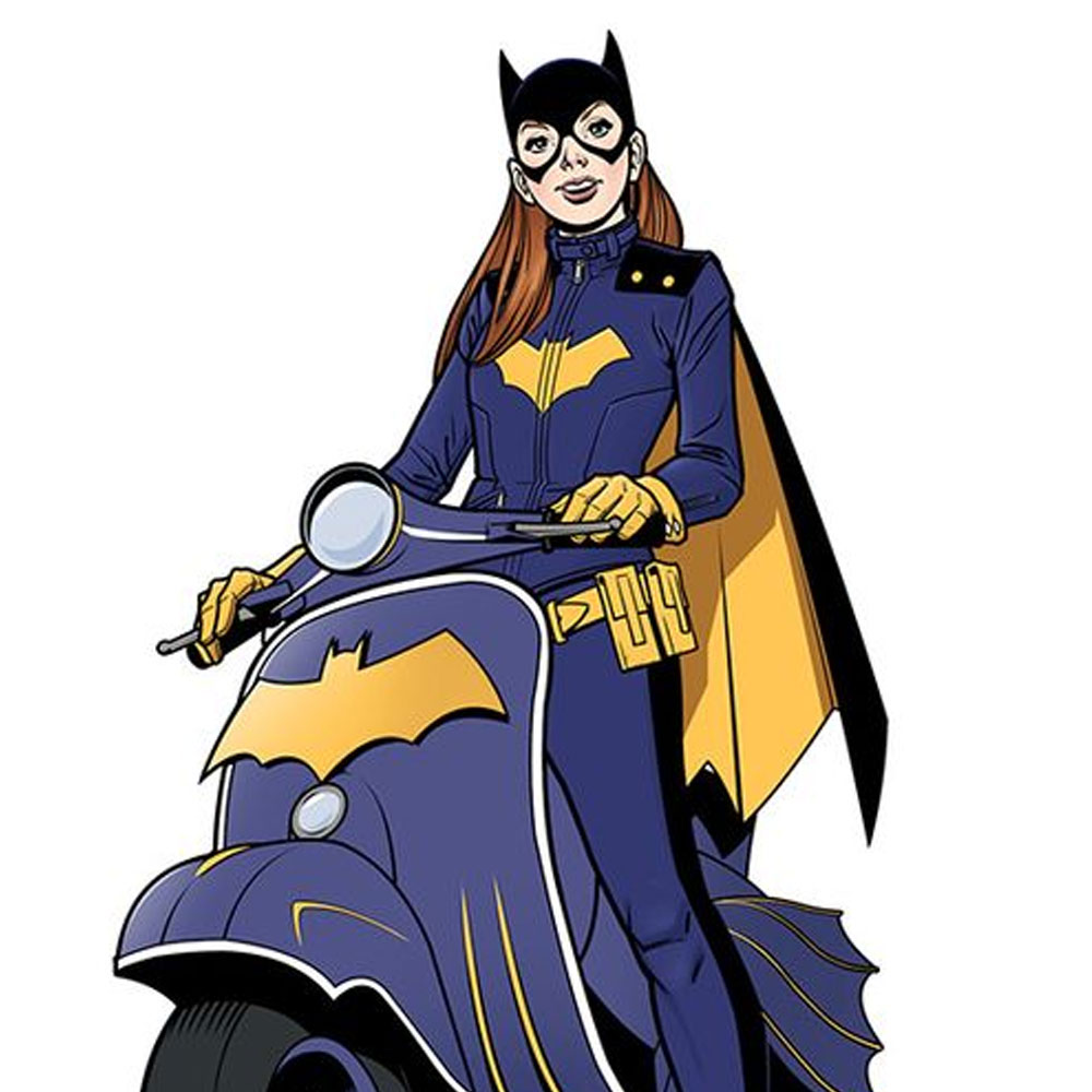 Batgirl Blue Leather Jacket - Image 4