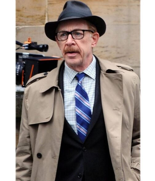 Batgirl JK Simmons Belted Cotton Coat - Image 2