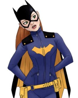 Batgirl Blue Leather Jacket