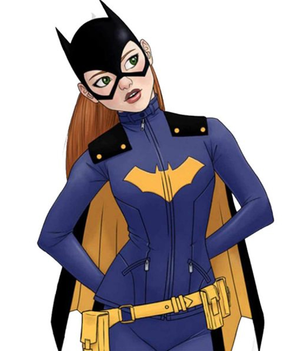 Batgirl Blue Leather Jacket - Image 2