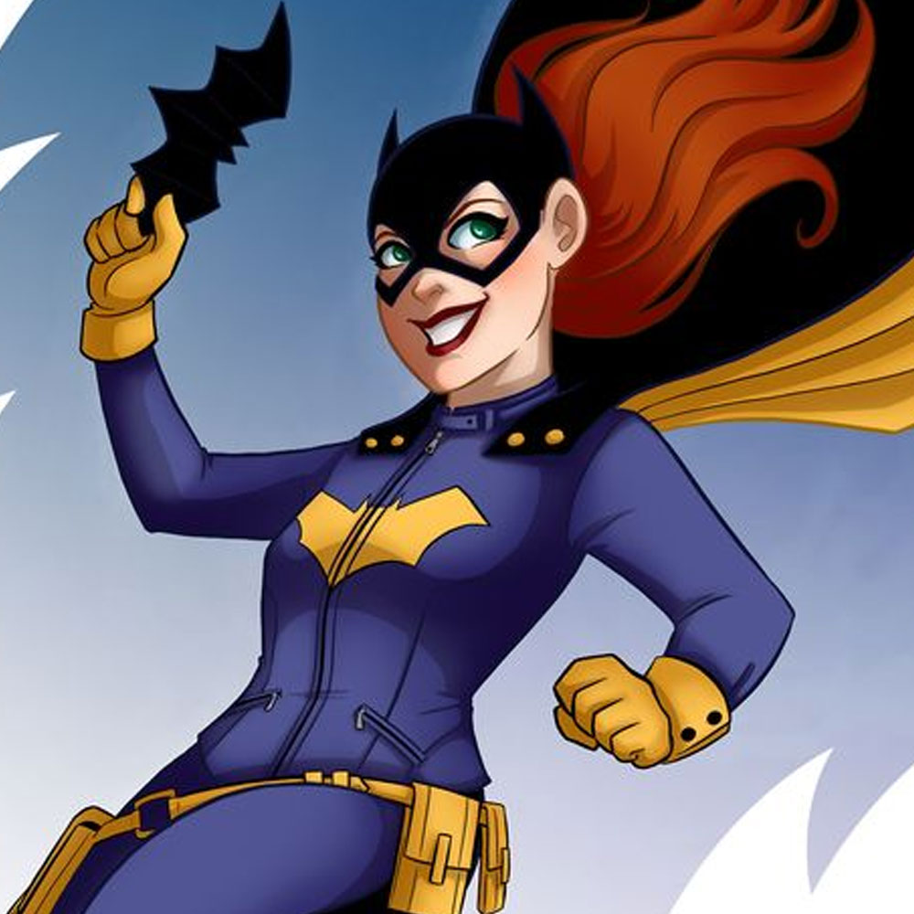 Batgirl Blue Leather Jacket - Image 6