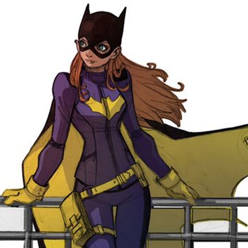 Batgirl Blue Leather Jacket - Image 7