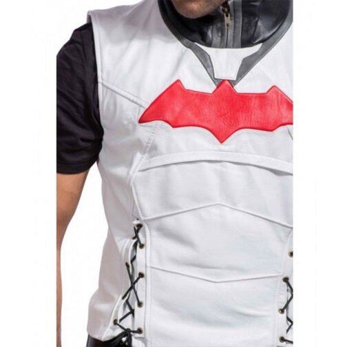 Batman Arkham Knight Red Hood Leather Jacket - Image 6
