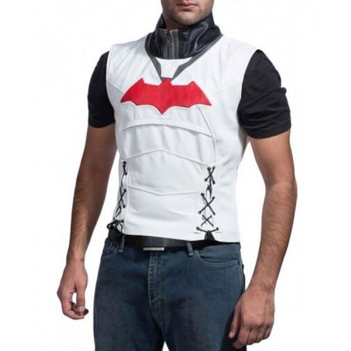 Batman Arkham Knight Red Hood Leather Jacket - Image 3