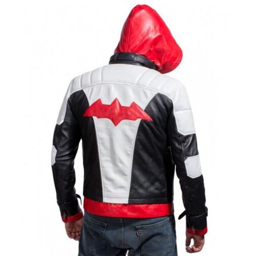 Batman Arkham Knight Red Hood Leather Jacket - Image 2