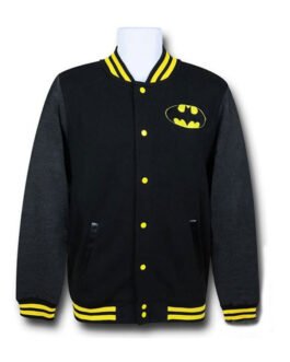 Varsity Batman Black Fleece Classic Logo Jacket