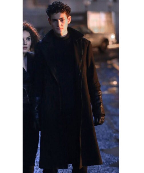 David Mazouz Gotham Season 5 Coat - Image 3