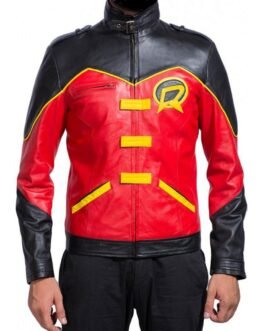 Batman Tim Drake Red and Black Jacket