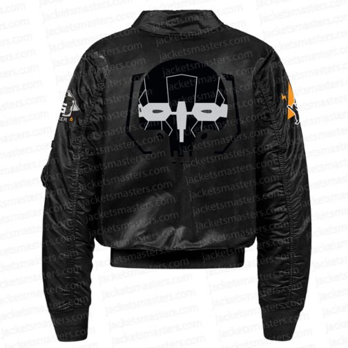 Flight Battletech Mechwarrior Bomber Satin Jacket - Image 7