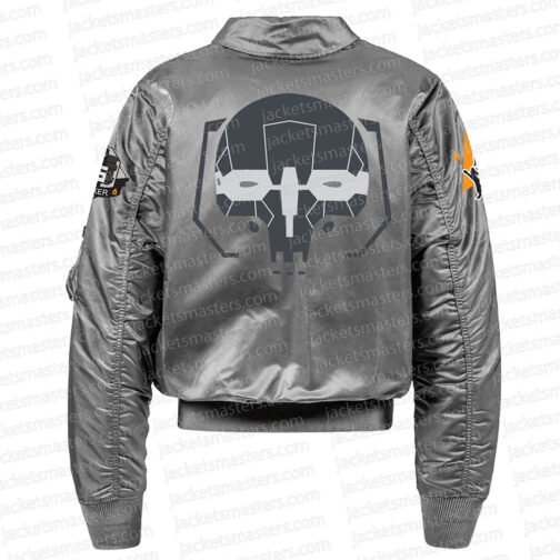 Flight Battletech Mechwarrior Bomber Satin Jacket - Image 6