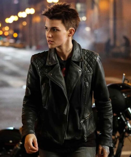 Batwoman Ruby Rose Biker Leather Jacket - Image 2