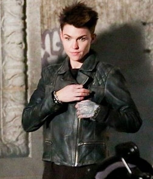 Batwoman Ruby Rose Biker Leather Jacket - Image 12