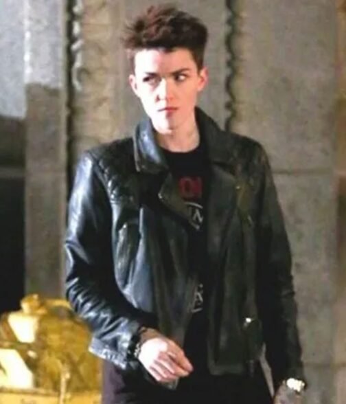 Batwoman Ruby Rose Biker Leather Jacket - Image 9