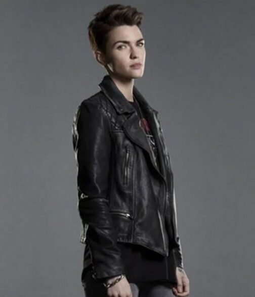 Batwoman Ruby Rose Biker Leather Jacket - Image 10