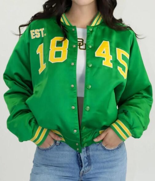 Baylor University Bears Vintage Green Satin Jacket