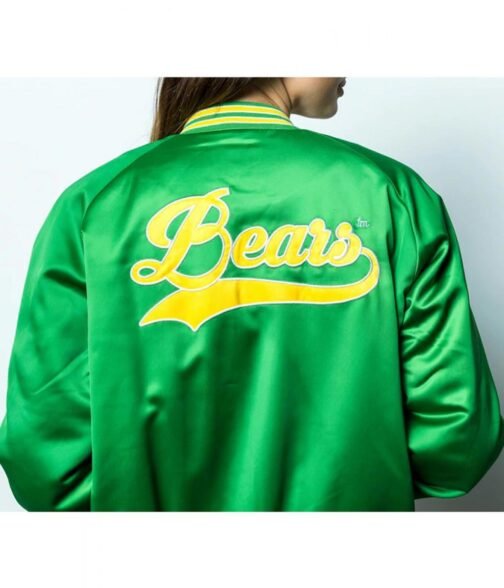 Baylor University Bears Vintage Green Satin Jacket - Image 7